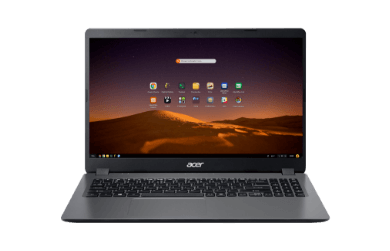 Visão traseira Notebook