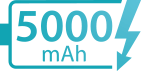 icone ilustrativo bateria 5000mAh
